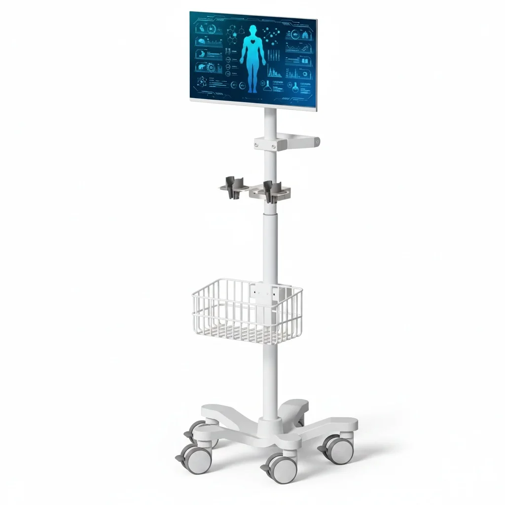 

Medical Trolley Cart, Aviation Aluminum ABS Dental Cart with Wheels, 17.7 inch Hospital Furniture for Salon and Clinic