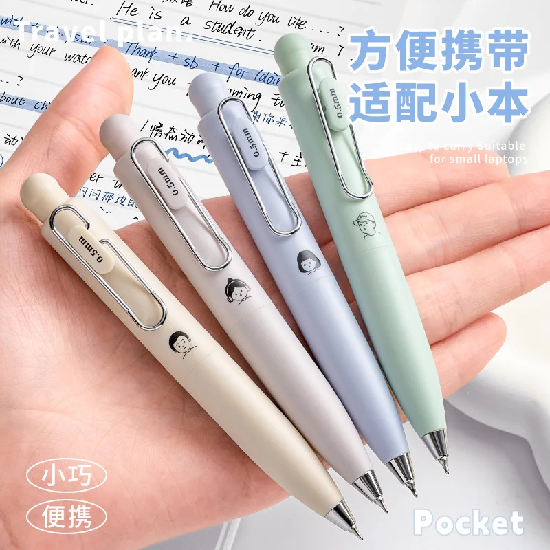 Mini bolso bonito caneta gel 0.5mm cs caneta ponta de secagem rápida escrita suave conveniente transportar estudante escritório assinatura papelaria