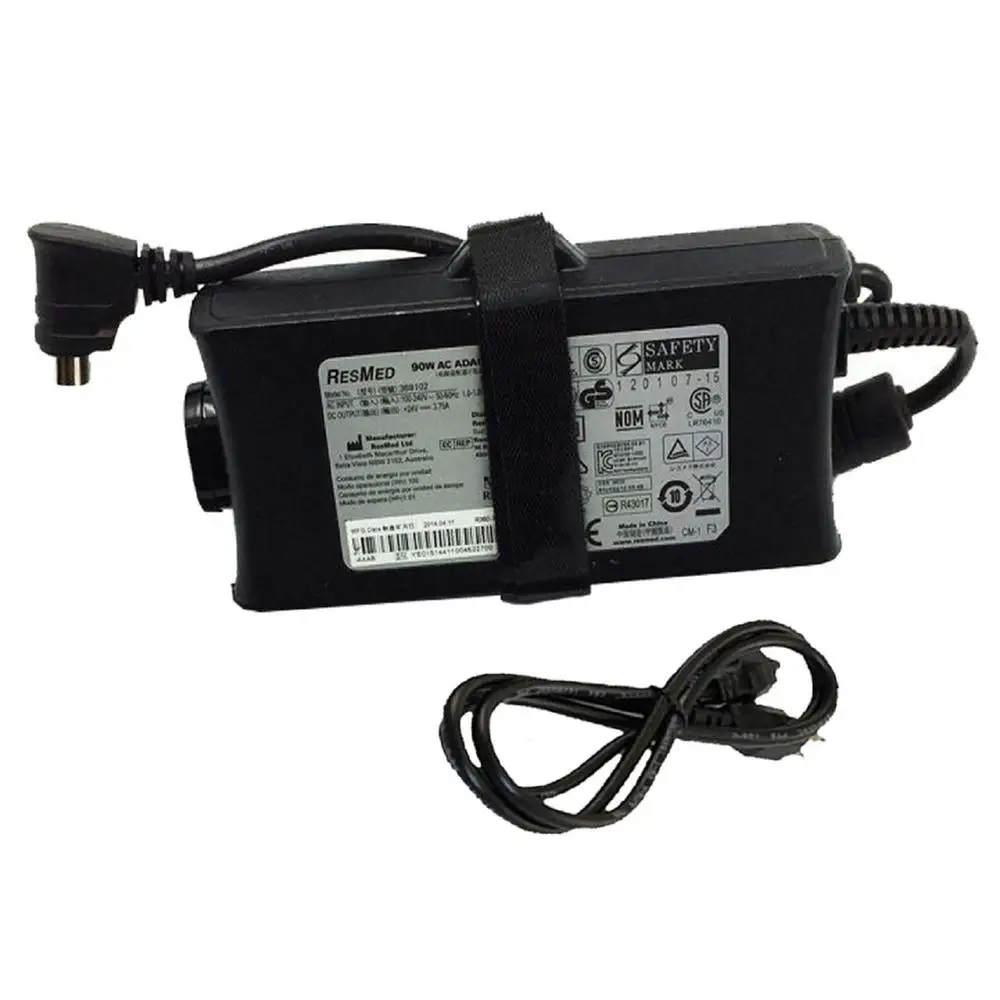 24V 3,75A AC/DC-adapter ResMed S9 S10 CPAP-machine 3-pins connector IPX1 IPXI H5i REF 36003A