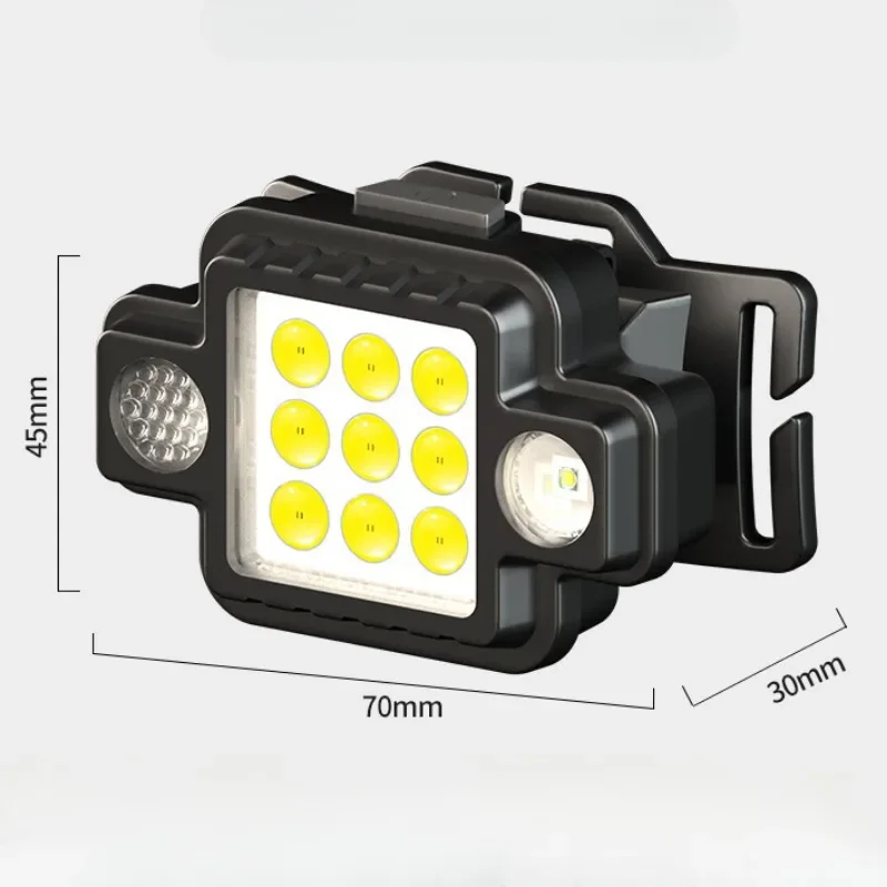 Linterna frontal multifuncional COB + XPG, linterna LED de carga USB TYPE-C, lámpara de trabajo magnética, Faro de conducción nocturna