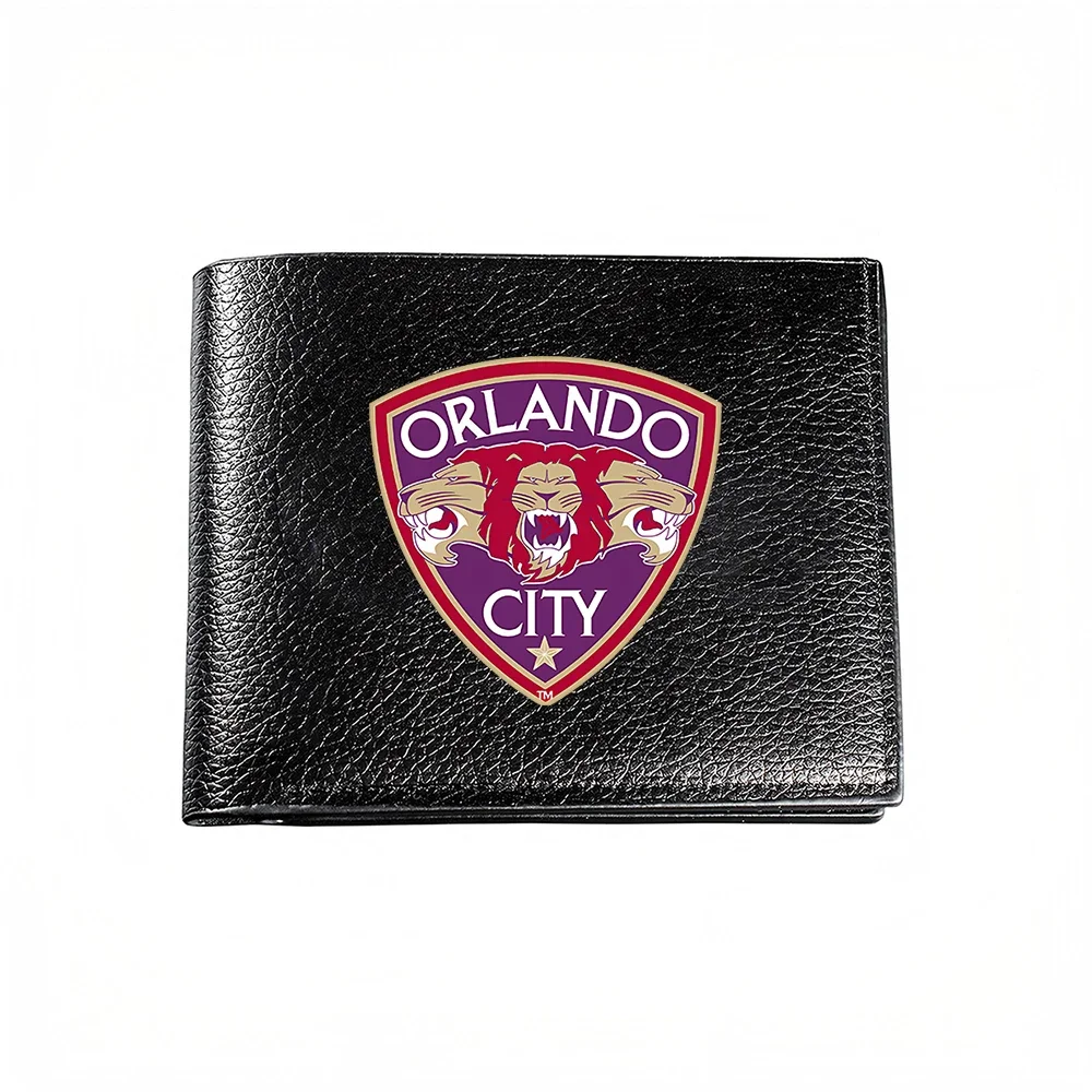 Orlando City Shield Design Men's Wallet Card Holder Casual Business Fashion Print Accessory