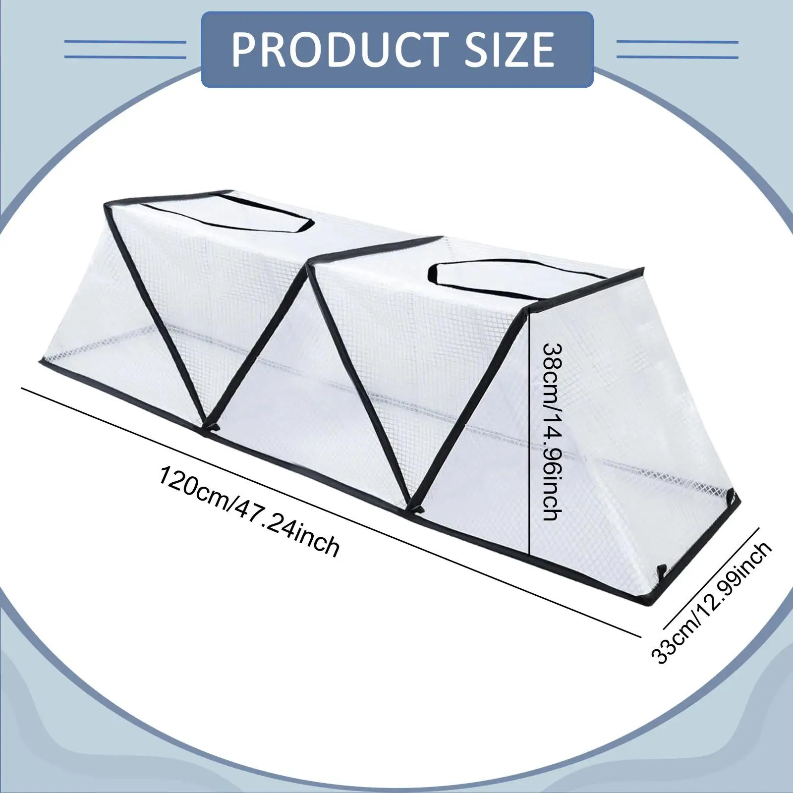 Garden Row Accelerator Plant Cover Frost Cover Portable Foldable Coldproof Mini