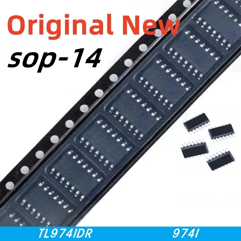 10pcs 100% New TL974IDR TL974ID TL974I TL974 974I sop-14 Chipset