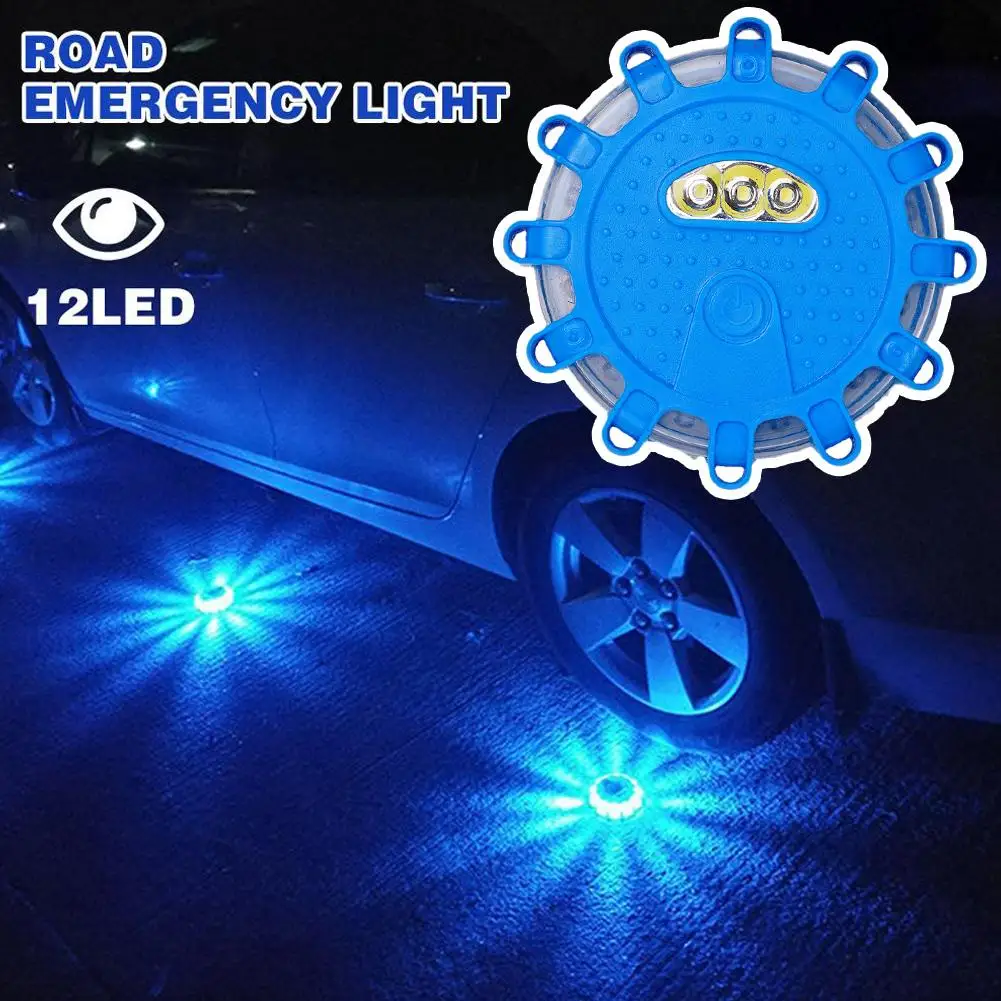 Portable Car Twinkle Star LED Road Flares Flashing Warning Lights Roadside Safety Emergency Disc Beacon For Car Marine Boat