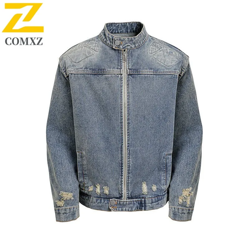 

COMXZ Мужская куртка Свободная ветрозащитная легкая дорожная осенняя уличная куртка для кемпинга Ветровка Удобное походное прогулочное пальто