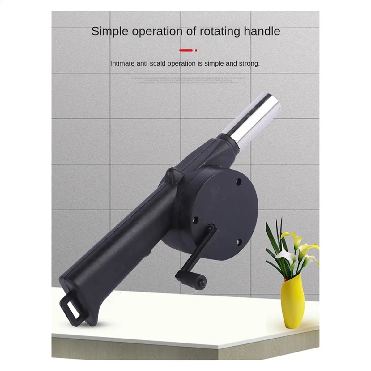 

SDFC Portable Hand Fan for Grilling, Camping and Fire-Making - Efficient, Easy to Use and Convenient to Store