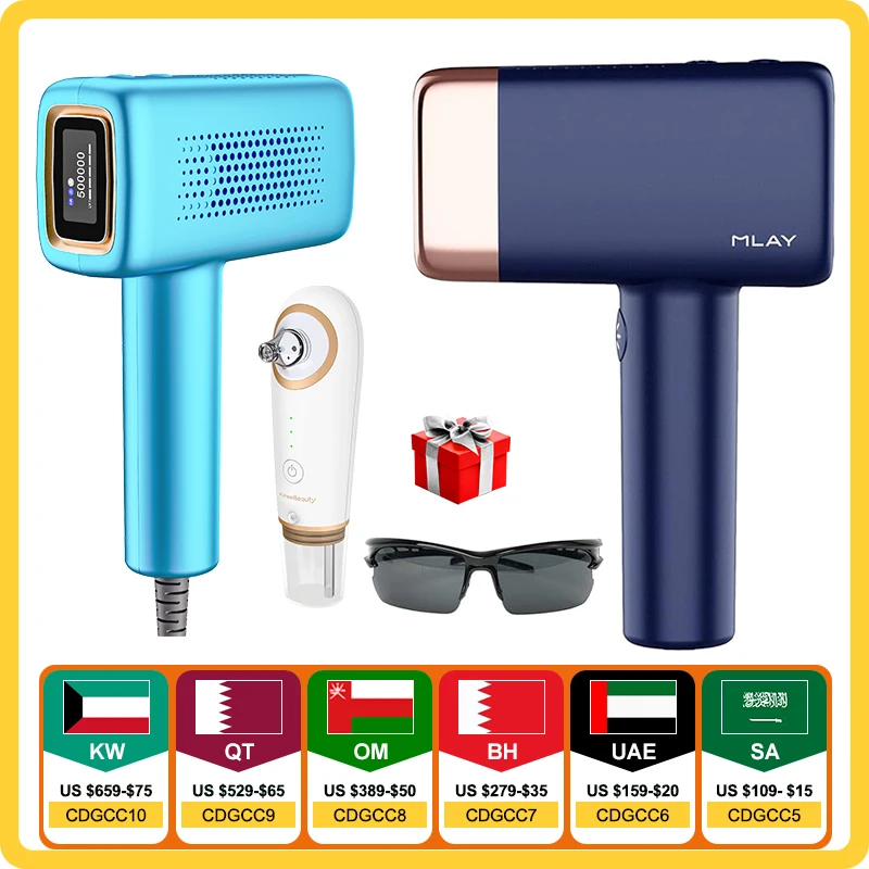 T14 MLAY IPL Hair Removal Machine Permanent Epilator Body Electric Malay Female Epilator 500000 Flashes Ice Cooling