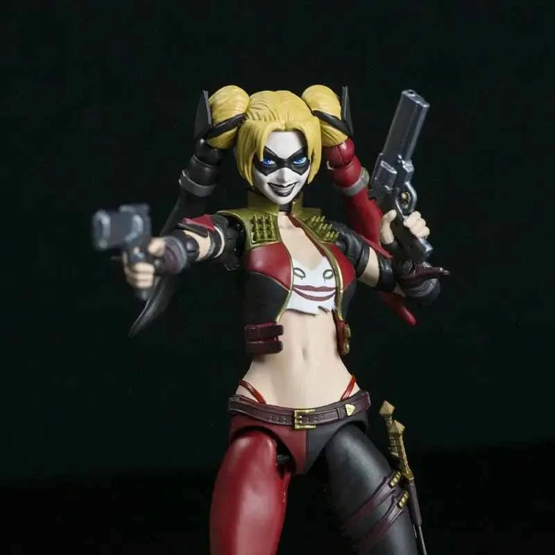

Genuine In Stock Original Bandai MODEL KIT SHF Injustice Harley Quinn Anime Action Figure Model Toys Model Gifts Collectible