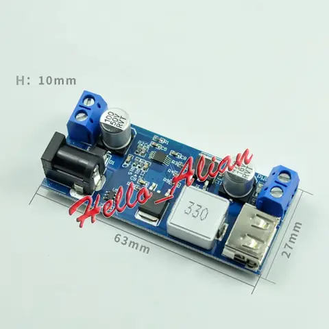 Mini DC 9V-36V 12V 24V to DC 5V 5A Car USB Charger Power Supply Module DC-DC Buck Step Down Voltage Converter Board