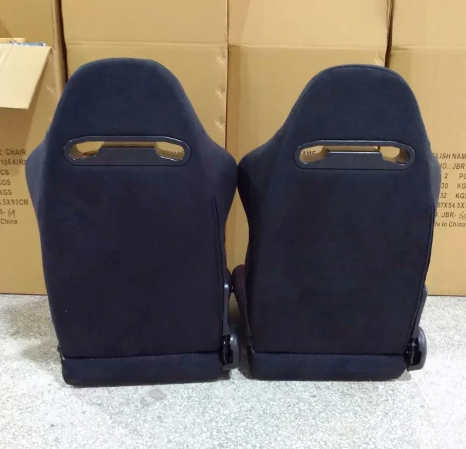 High Quality Hot Sell Sport Seat Modified Simulator Adjustable Black Suede Material Racing Car Seat Directly - Image 4