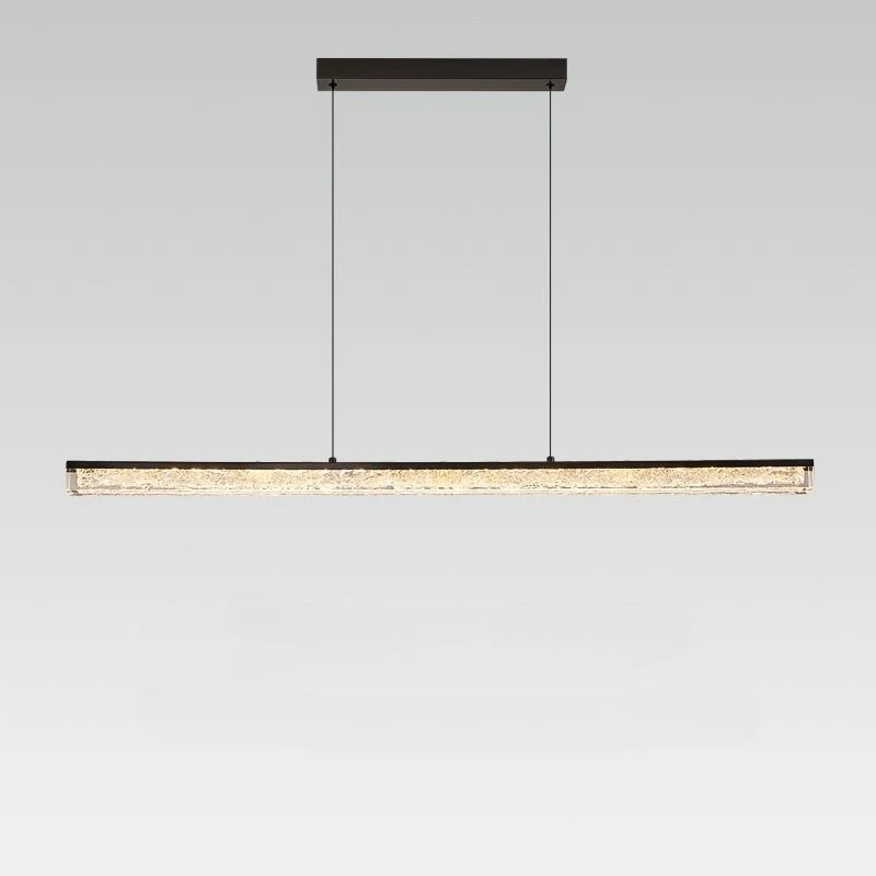 Modern Long Strip Led Chandelier for Living Dining Room Food Tables Designer Pendant Lights Home