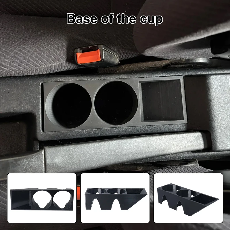 1Pcs Car Cup Holder Handbrake Storaget Cup Holder Two Cup Holders+Storage Box For Audi 80 90 B3 B4  Car Interior Accessories