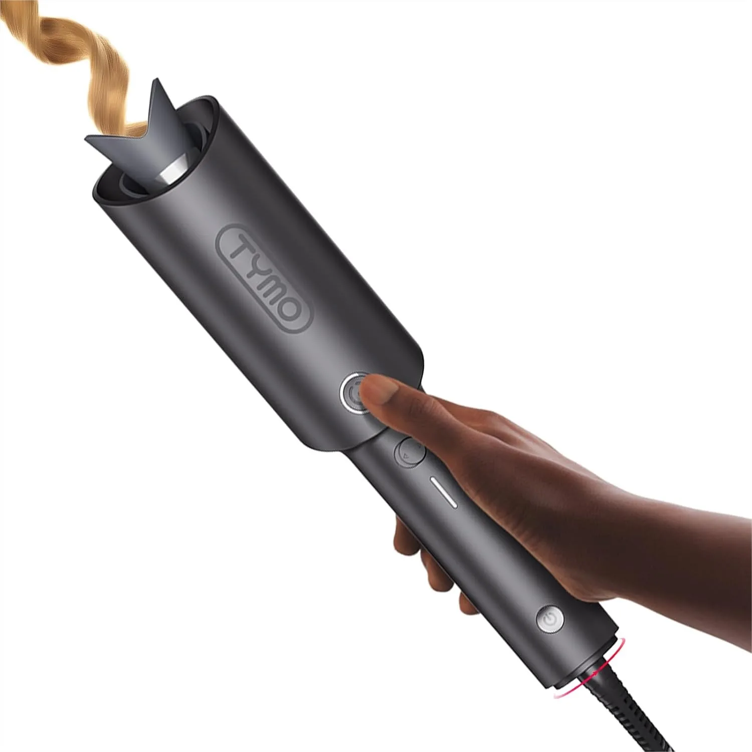

Automatic Rotating Curling Iron for Beach Waves, 1 Inch Ceramic Hair Curler with 500 Million Ions, Dual Voltage for Travel