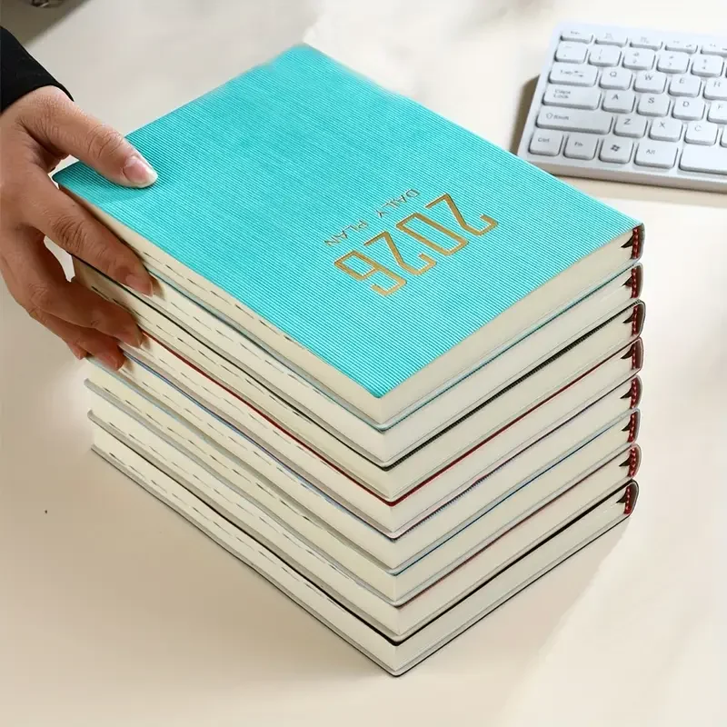 Nowe notatniki A5 na rok 2026, dzienny terminarz na 365 dni, kalendarz, 360 kartek, notes, agenda, notesy do pisania, biuro, szkoła