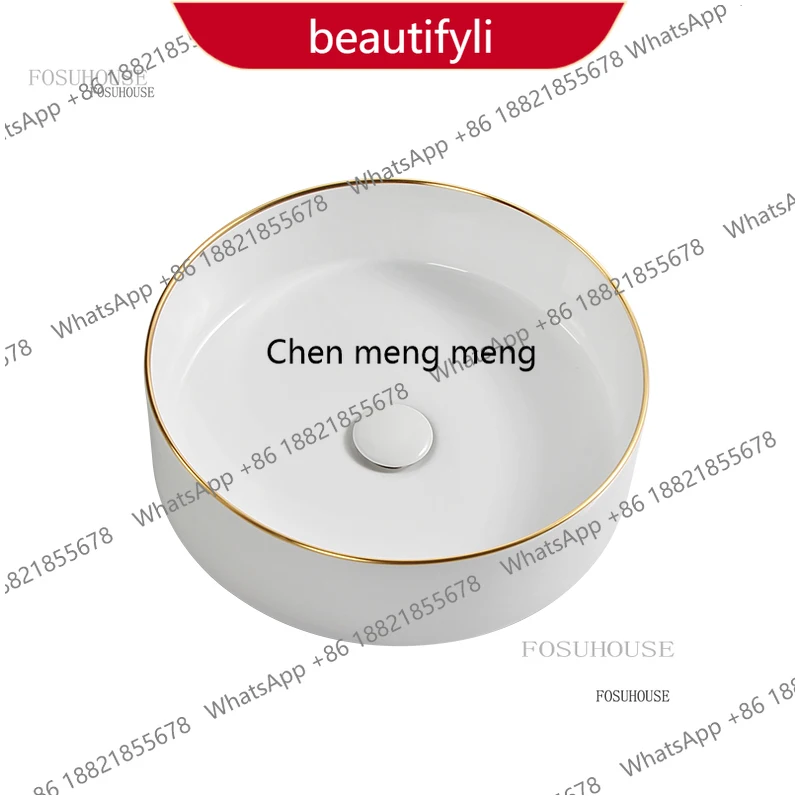 

a13 Luxury Bathroom Sinks Home Phnom Penh Creative Wash Basin Modern Counter Basin Round Washing Sink Nordic Bathroom Accessorie