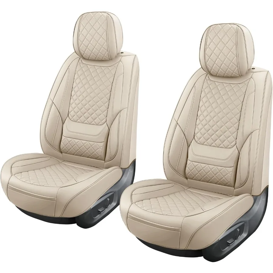 

Кожаные чехлы на сиденья для автомобилей, дышащие чехлы на передние сиденья, водонепроницаемые защитные чехлы на сиденья, универсальные, подходят для большинства автомобильных автомобилей, внедорожников