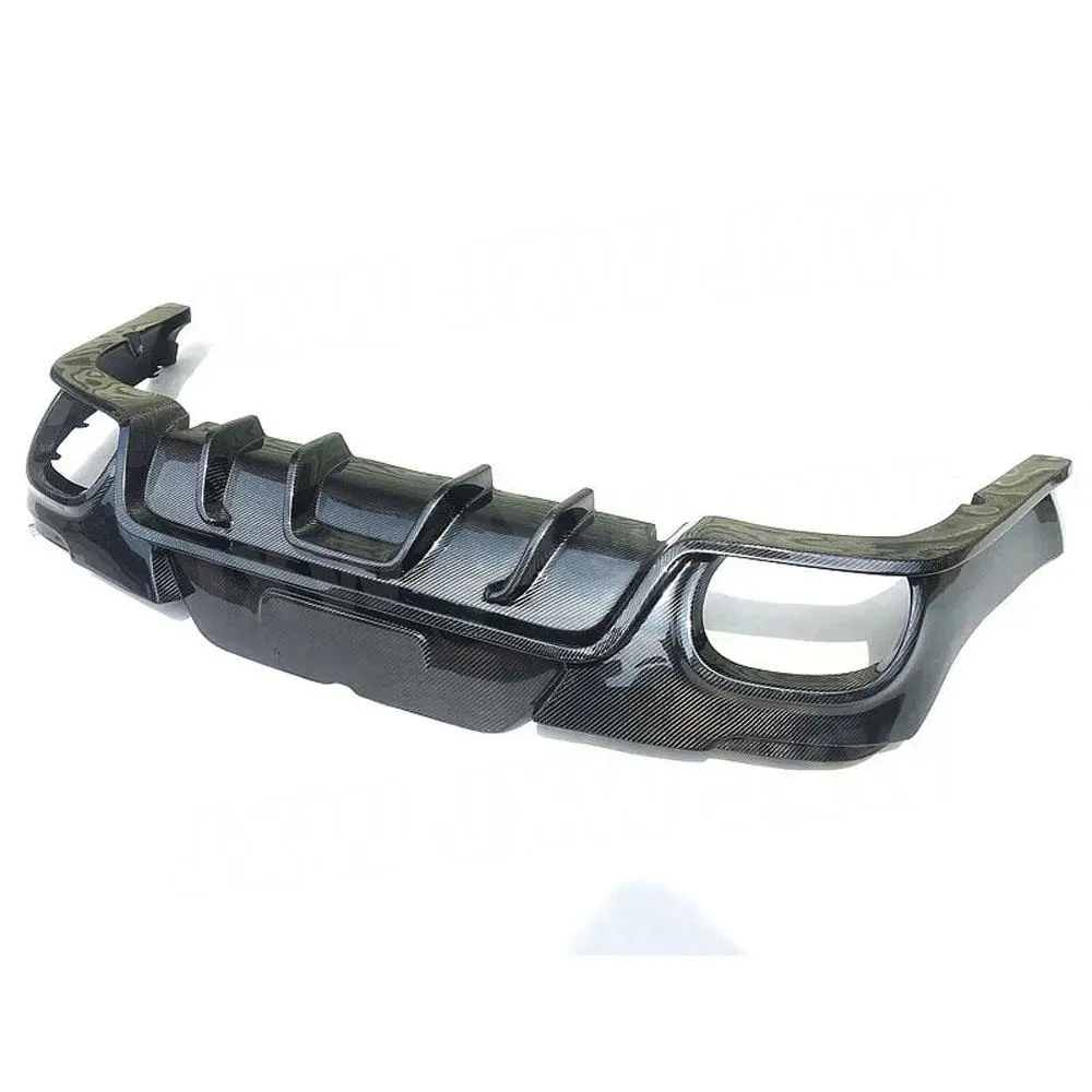 JXWANCF Carbon Fiber Rear Bumper Diffuser Lip For Porsche Panamera 970 GTS Turbo S Hatchback Facelift 2014 - 2016 Rear Diffuser