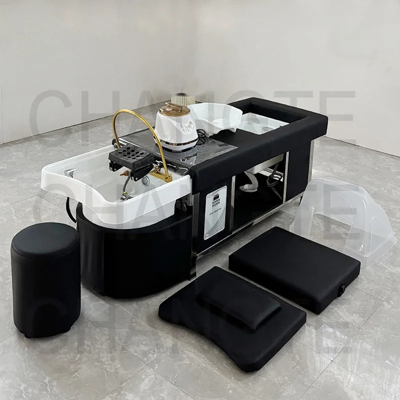 

Multifunctional Lay Down Shampoo Bed Salon Head Spa Hair Washing Massage Shampoo Bed With Pedicure