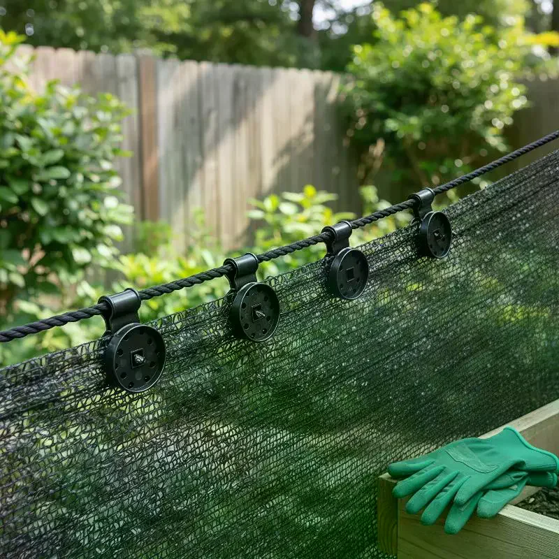 Reusable Plastic Shade Net Fixing Clips Durable Easy Install UV Resistant for Outdoor Greenhouse Farm Garden Sun Shade Use