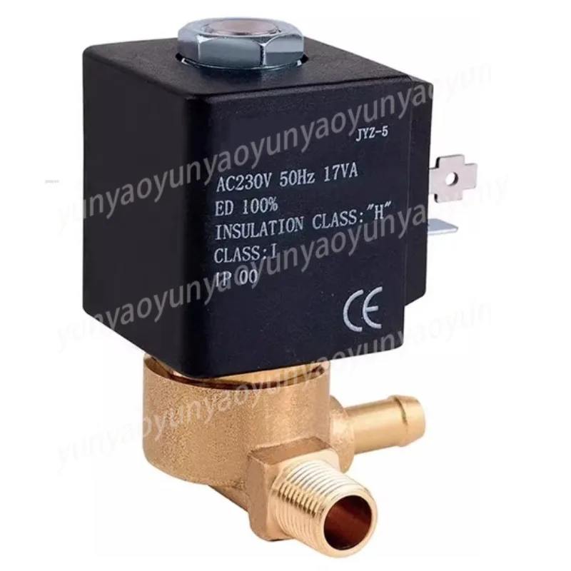 

JYZ-5 Solenoid Valve Normally Closed 2/3 Way G1/8" 6bar High Temperature Steam Iron Coffee Maker Replacement