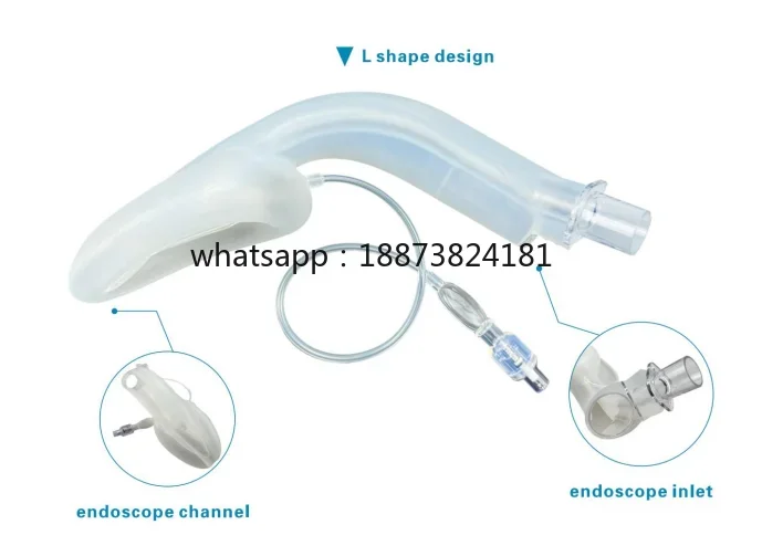 High Quality Full Silicone Laryngeal Mask Airway Safe  Rehabilitation with Channel fast shipping