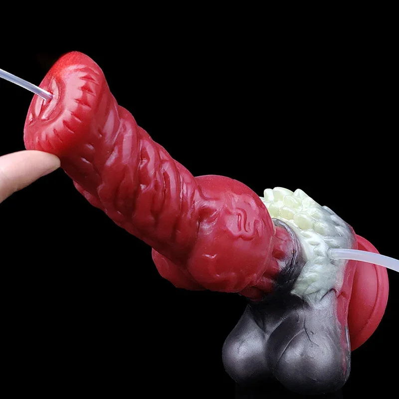 

2023 Big Knot Dildo Massager Squiritng Animal Penis Ejaculation Orgasm Sex Toy For Couples With Strong Suction Hand-Free Play