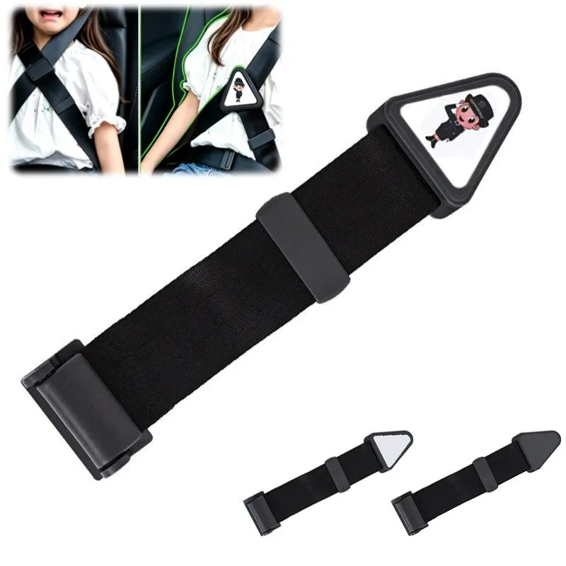 Universal Kids Safety Seat Belt Adjuster Anti Strangulation Seatbelt Fix Clip Children Shoulder Guide Strap Travel Accessory