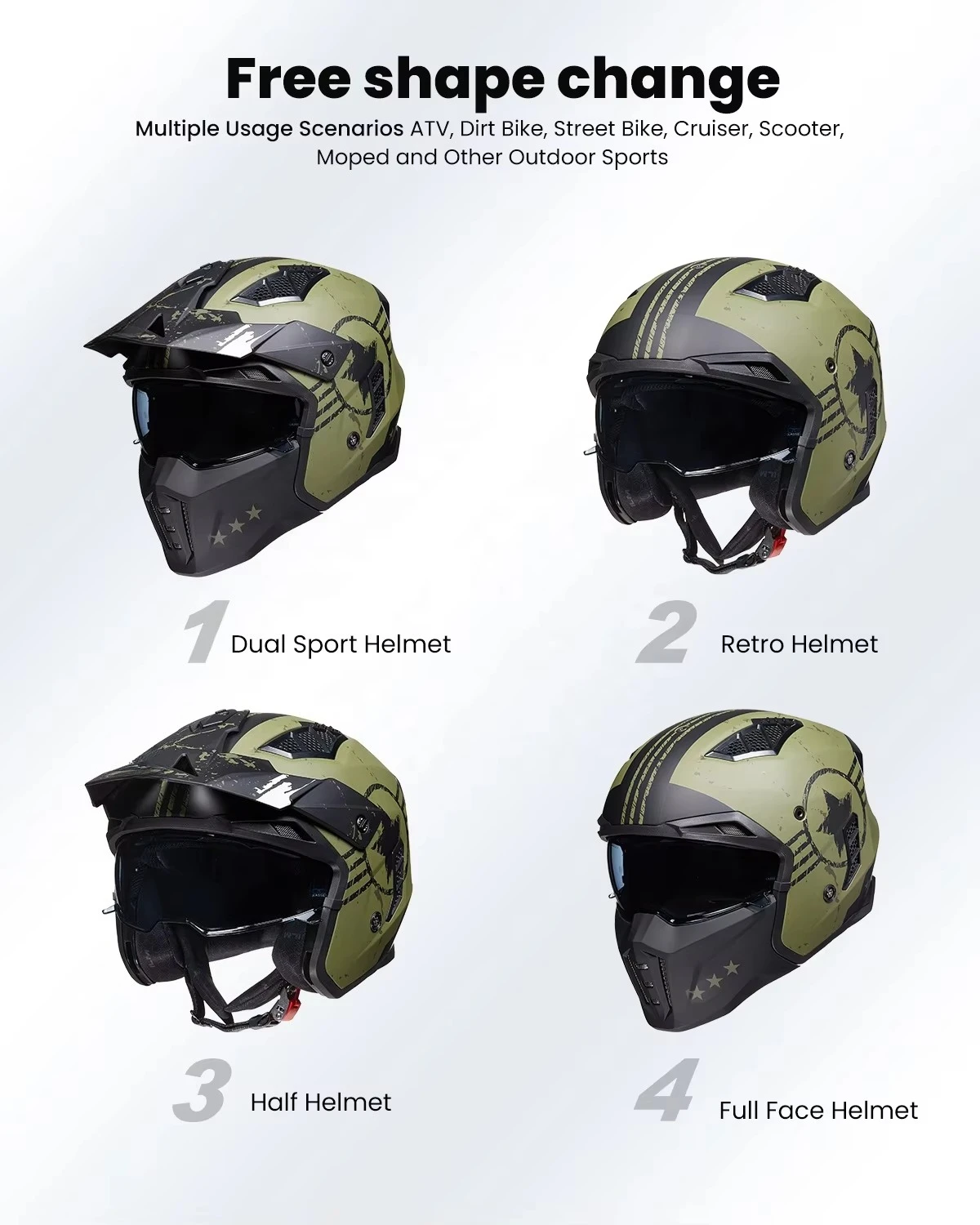 Casco Moto Aperto 3/4 Vintage - Vintage Open Face Retro Helmet recensione e prezzo