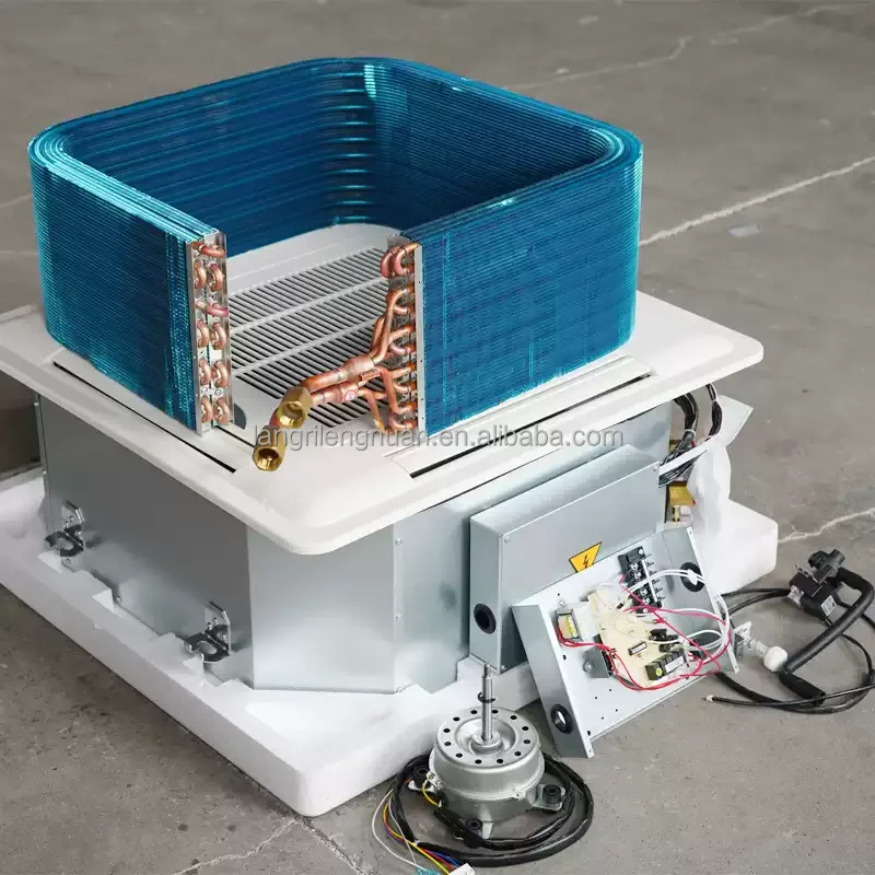 Water Vierweg Cassette Fan Coil Hvac-systemen CE Industriële Plafond Cassette Fan Coil Unit