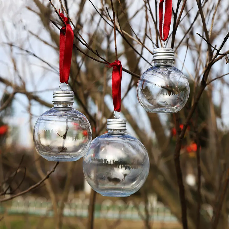 

Christmas Decoration Ball Milk Tea Juice Cold Drink Water Beverage Bottle Booze Filled Xmas Tree Ornaments Home Festival Decor