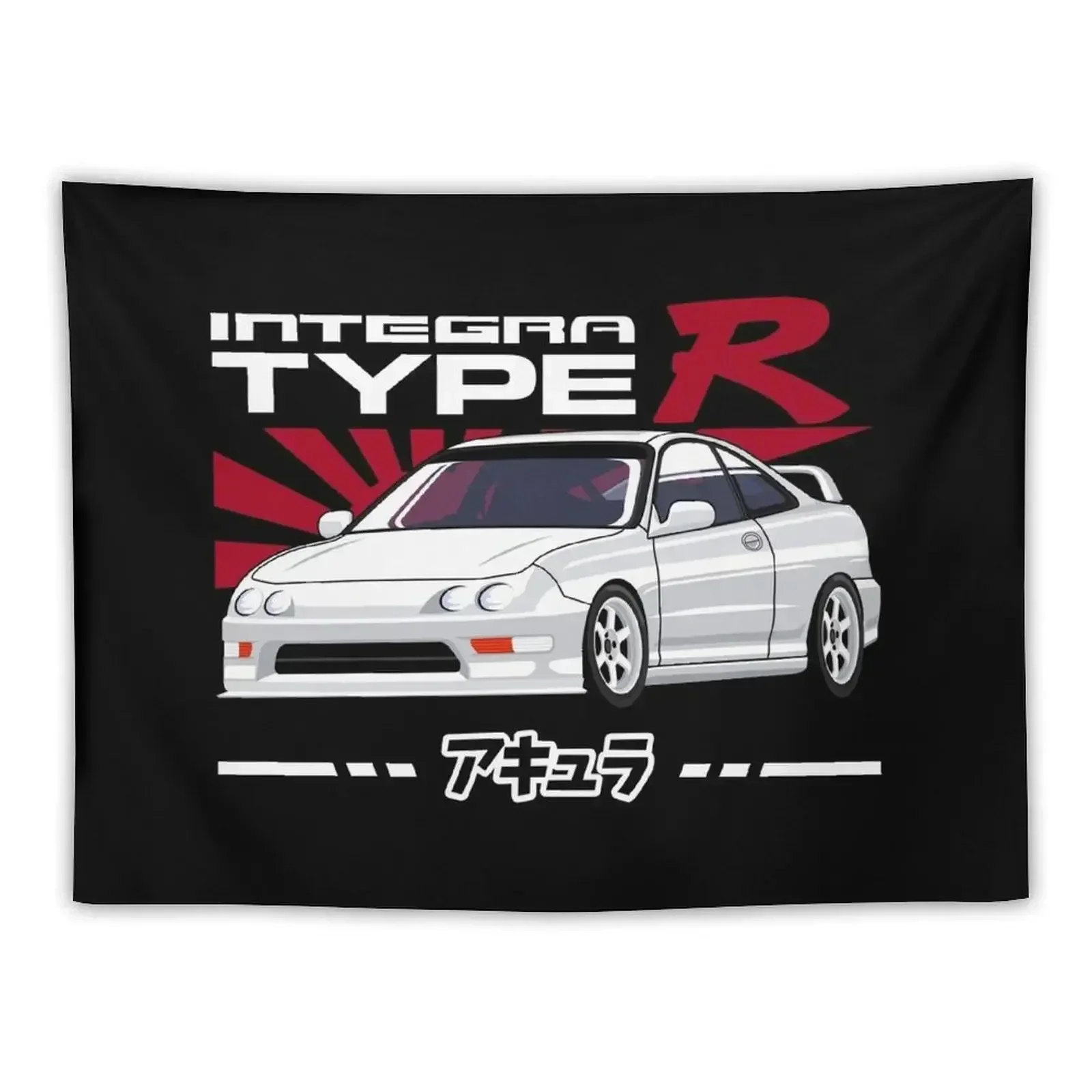 Integra Type R Drifting Cars Tapestry Aesthetic Room Decor Decor Home Tapestry