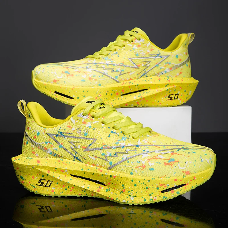 

Мужская спортивная обувь, высококачественные уличные сетчатые кроссовки для марафона, удобные молодежные тренировочные кроссовки на мягкой подошве, мужские