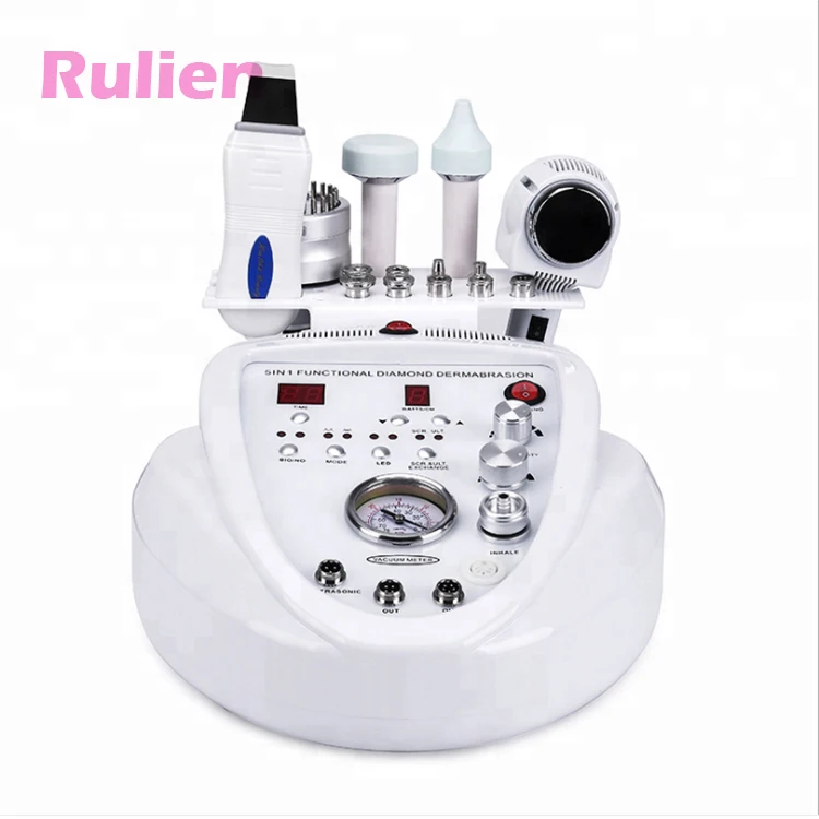 

5 in 1 diamond micrdermabrasion dermabrasion peel photon scrubber ultrasound facial machine