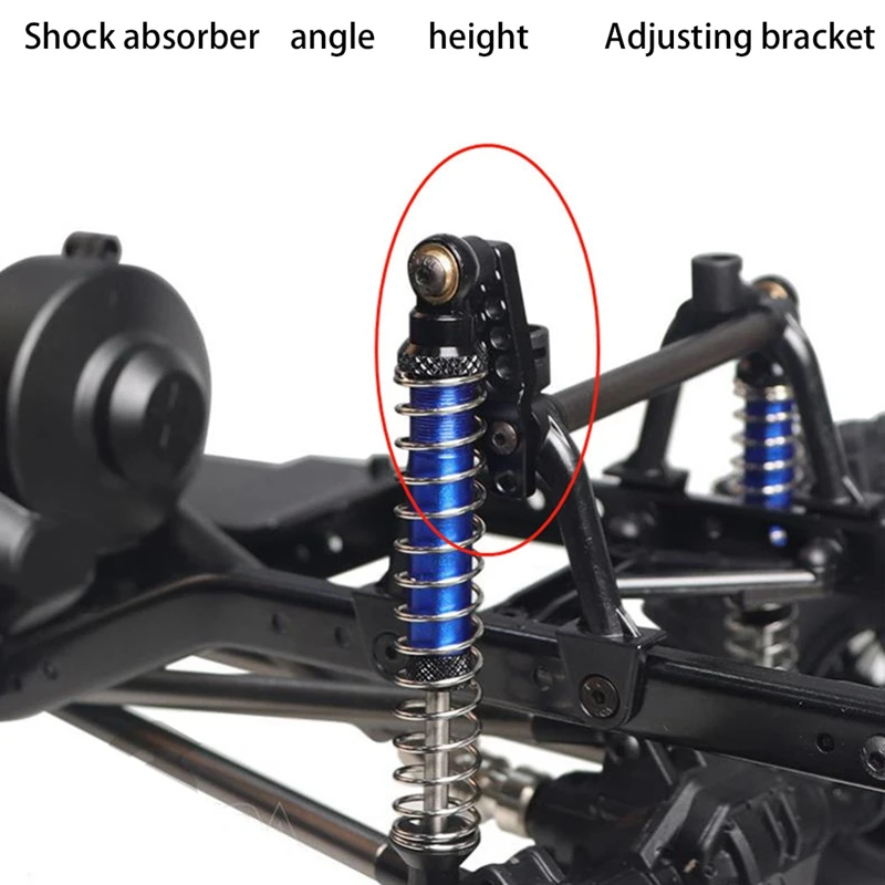 4PCS RC Car Metal Shock Absorber Tower Lift Lower Adjust Stand For 1/10 RC Crawler Axial SCX10 Upgrade Parts