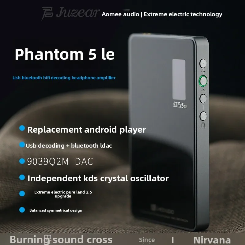 ACMEE 5LE Wireless Bluetooth HIFI Audio Headphone Amplifier 3.5+4.4MM Output Decode LDAC USB C DAC & Bluetooth AMP