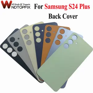 Bilashmart Back Glass Samsung Galaxy S24 Plus Battery Cover Rear Door Housing With CameraLens Samsung S24+ Back Glass With Adhesive