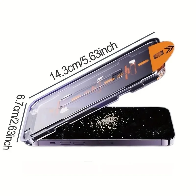 3 قطعة زجاج مقسى عالي الوضوح لهاتف آيفون 17 16 15 14 برو ماكس بلس واقي للشاشة آيفون 13 12 11 برو ميني 16e Air XR #4