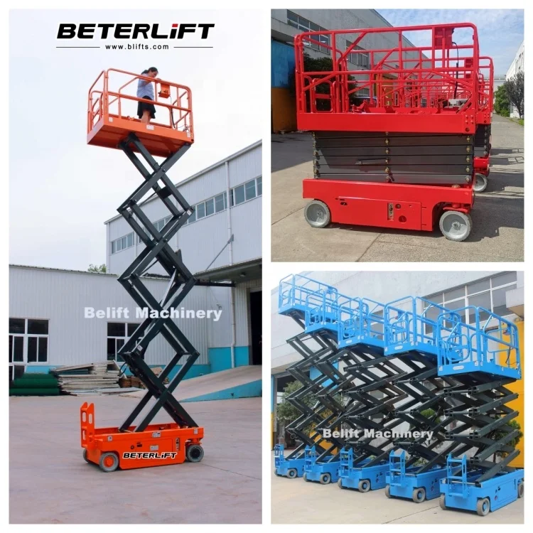 3m-16m Mini Electric Mobile Self-Propelled Scissor Lift 300kg Capacity Man Lift Boom Lift for Professional Construction Pro