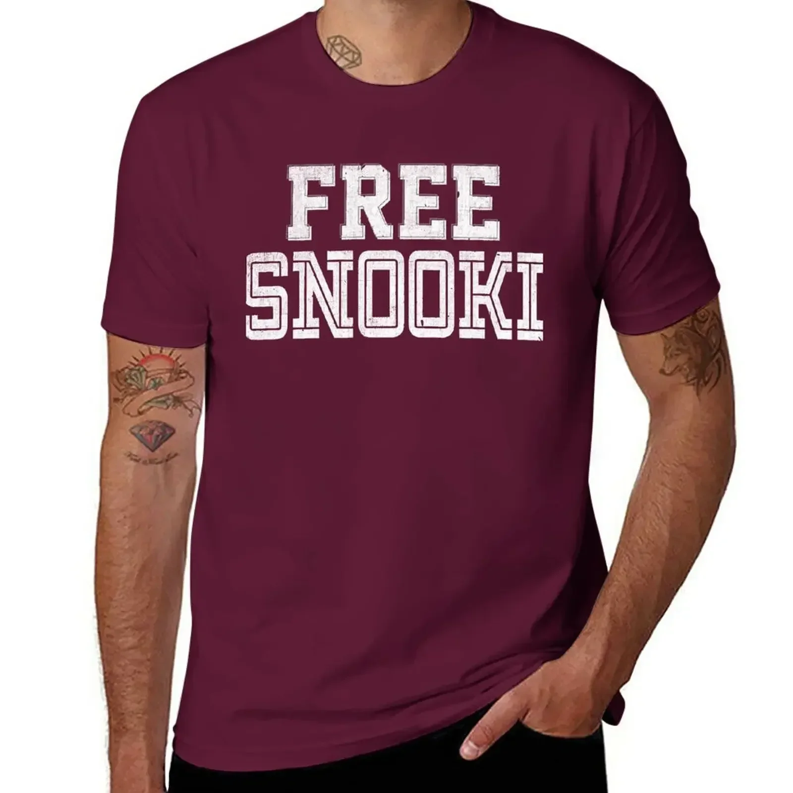 Cute tops customs design your own Men's t-shirts Free Snooki For Fans T-Shirt men clothing harajuku oversized graphic 2024 tops