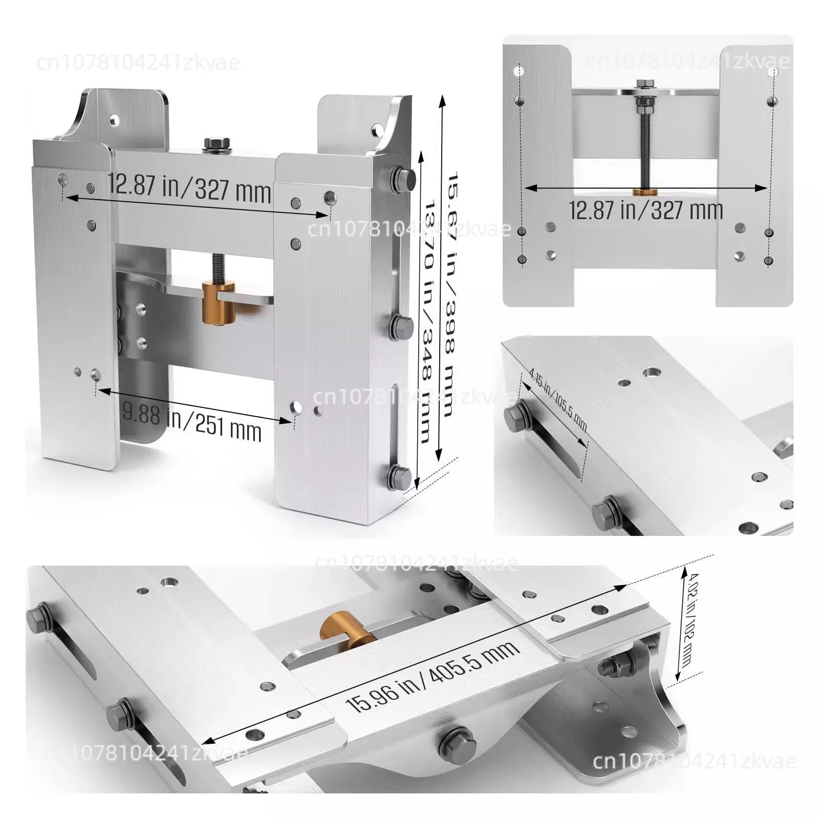 Manual jack plate moves 6 inches backwards by 5 inches and extends vertically outside the ship