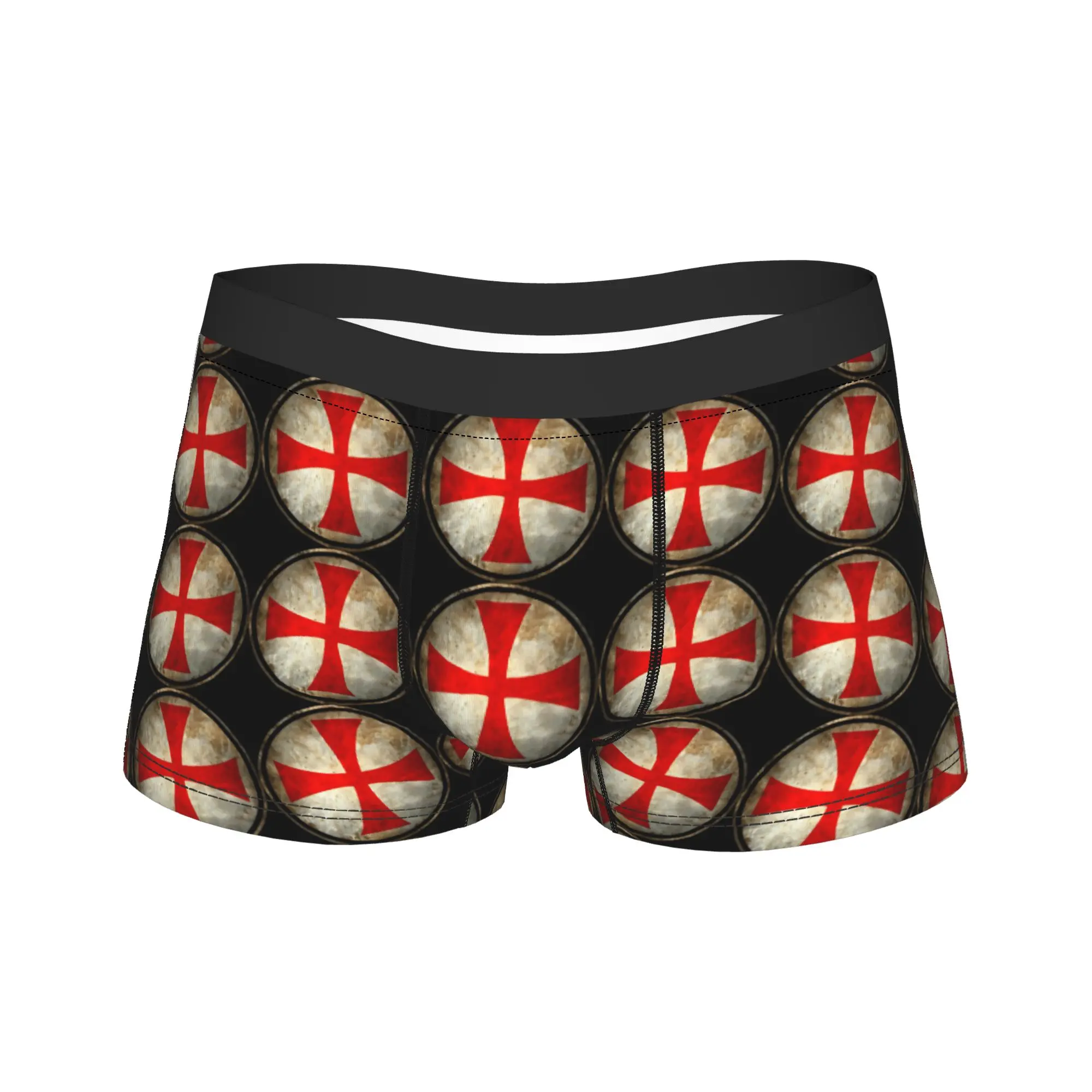 

Knights Templar Underwear Customs Boxer Shorts High Quality Male Underpants Breathable Boxer Brief Gift