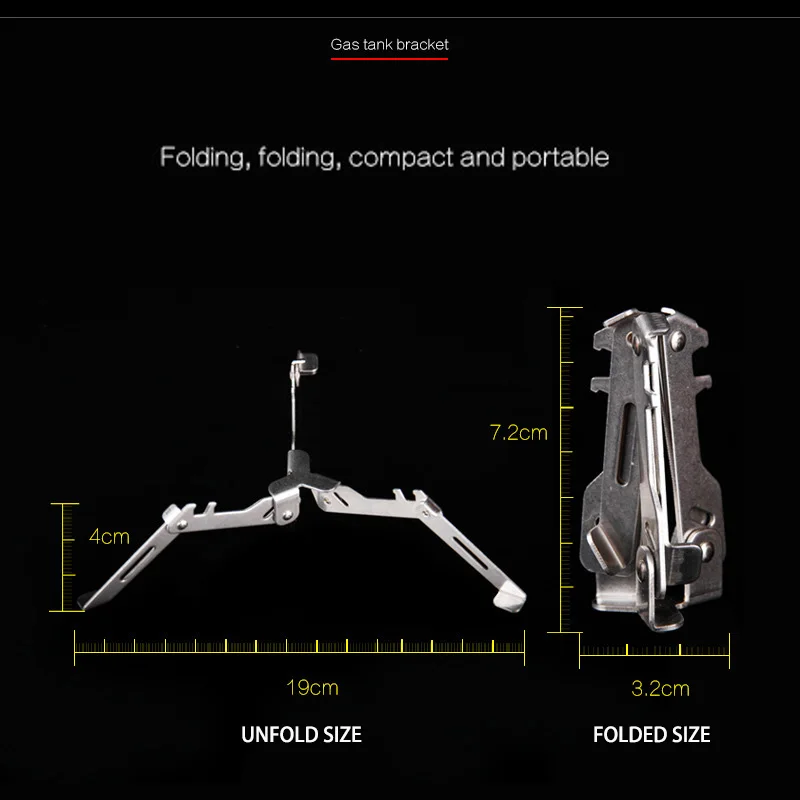 NEW Outdoor Gas Cylinder Holder Camping Foldable Burner Holder Stove Tool Bottle Holder Gas Cylinder Tripod Outdoor Picnic Tool