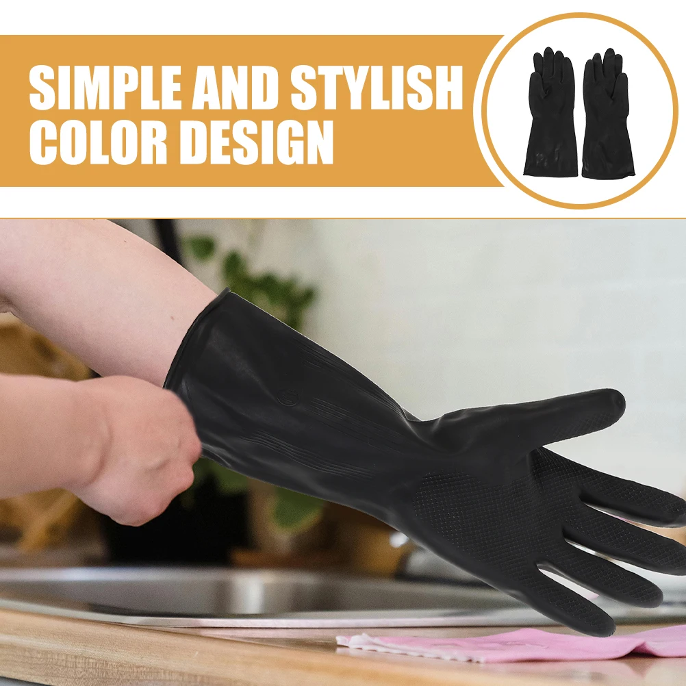 

Reusable 31cm Washing For Washing Dishes Size Kitchen Dishwashing Gloves Cleaning Dish Gloves Rubber Material Home Supplies