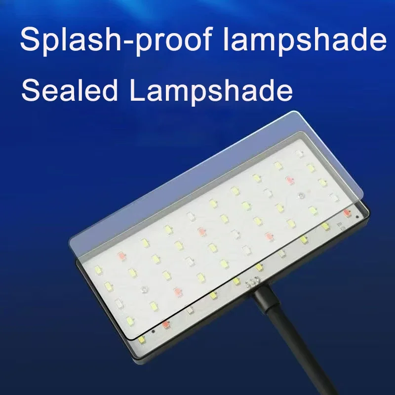 USB Aquarium LED Light Full Spectrum Aquatic Plant Grow Lamp Fish Tank Adjustable Brightness Dimmable 360° Rotatable Light 8W