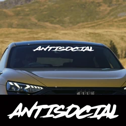 Various Sizes Car Windshield Sticker Antisocial Creative Styling Motorcycle Window Vinyl Decor Decal Auto Tuning Accessories