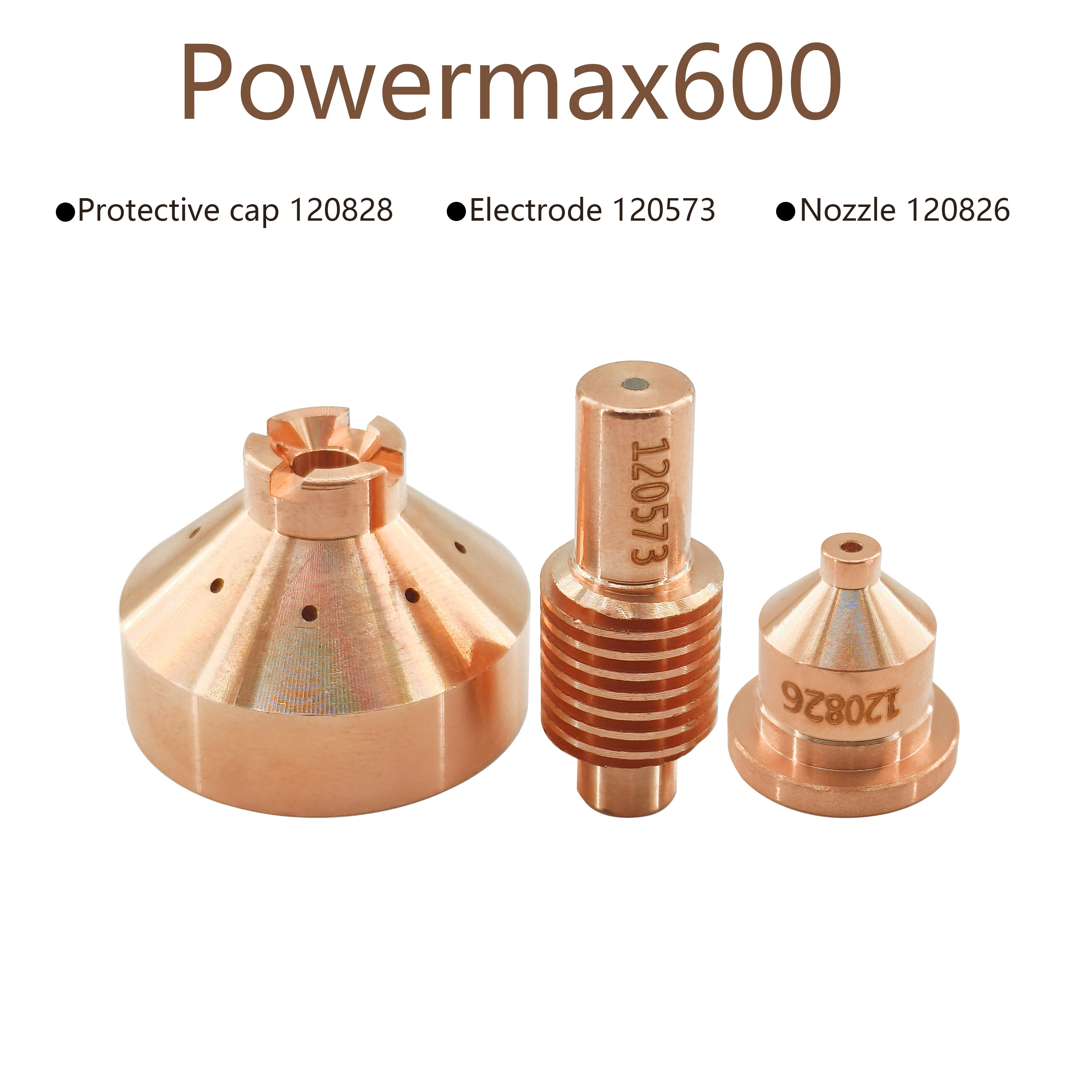 

PMX600 Plasma Cutting Consumables Electrode 120573/Nozzle 120826/ Protective Cap 120828