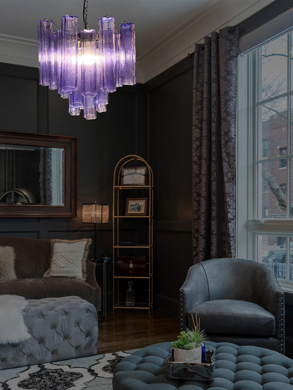 الخزامى الملاك 2025 العصرية الزجاج الفن LED أضواء الثريا مصابيح معلقة بريق تعليق الإنارة امبين لغرفة نوم بهو