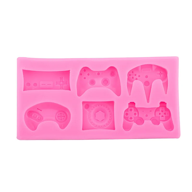 Game Machine Handle Parts Accessories Silicone Mold Creative Baking Cake Topper Fondant Chocolate Production Resin Mould