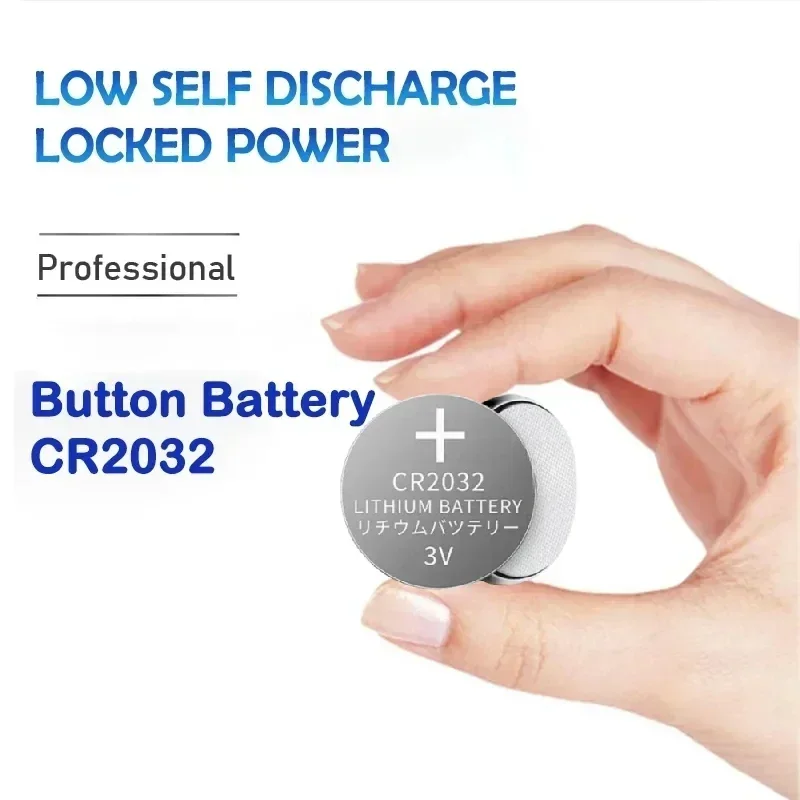 Lithium Coin Cell Battery CR2032 3V DL2032 Button Batteries 100-500PCS for Key Fob Remote Watch Long Lasting Power