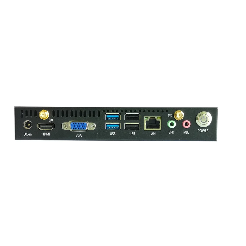 HD5001-M415F Mini PC  Celeron J4125 Quad Core DDR4 RAM Max 16G MSATA SSD 12V Power 4K Output Industrial Computer